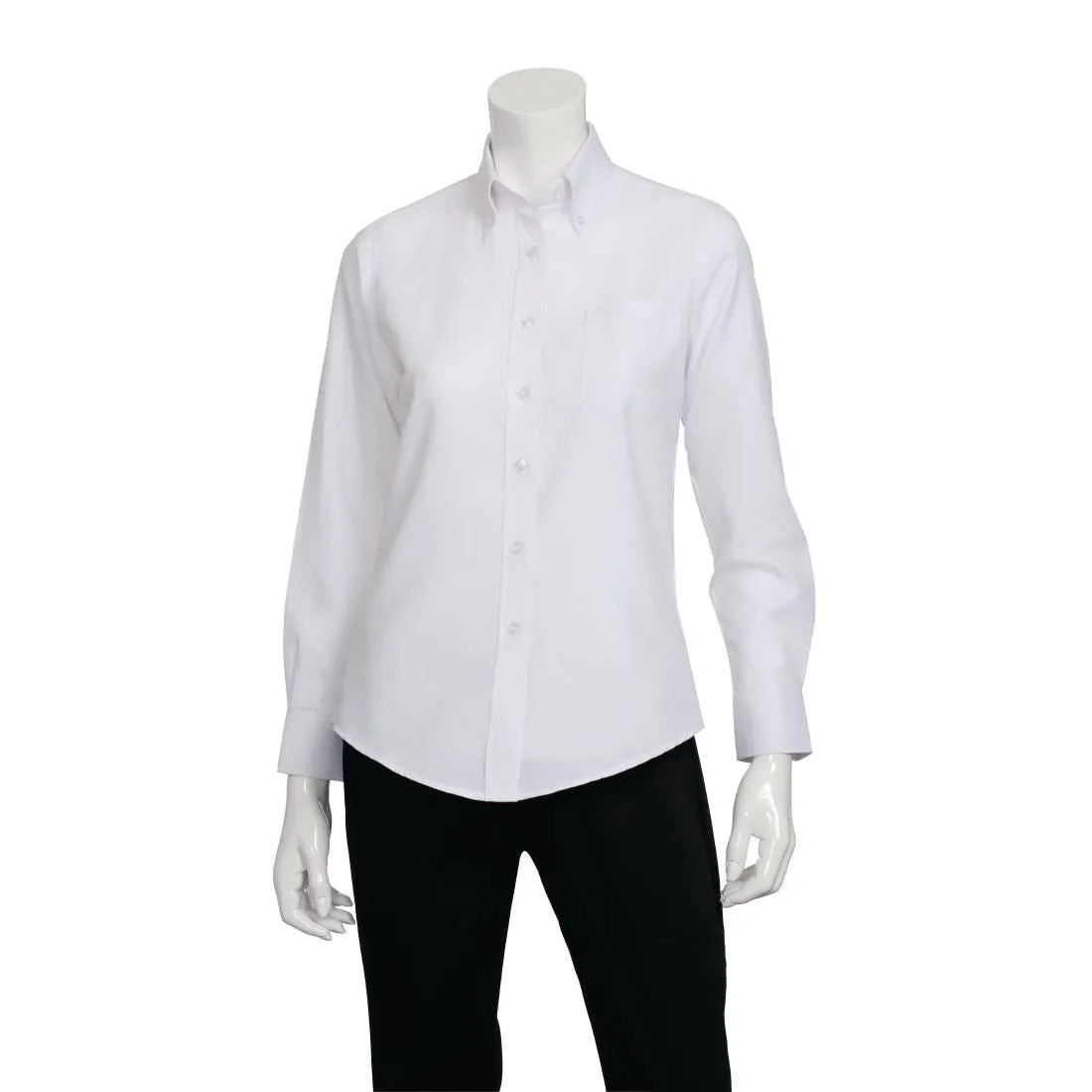 B878-L Chef Works Womens Oxford Shirt L