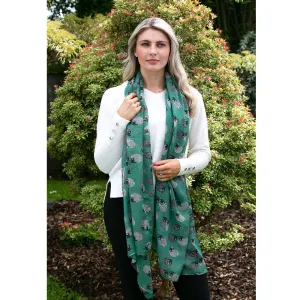 British Sheep Scarf: Green