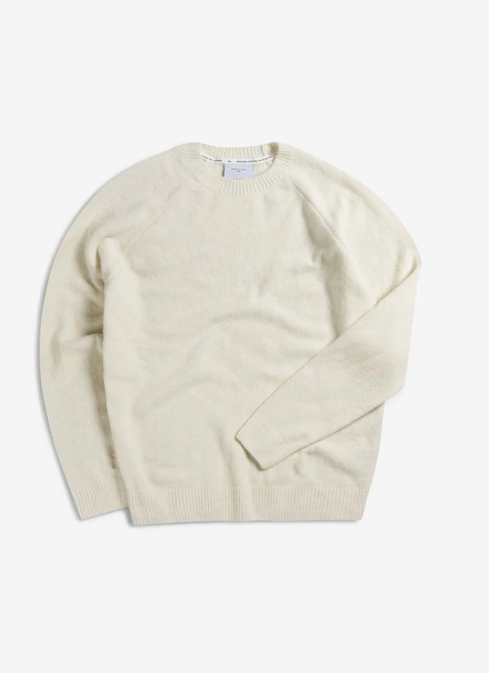 Crew Neck Jumper | Alpaca Wool | Ecru