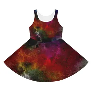 Dark Explosion  - Inovax Girl's Sleeveless Sundress