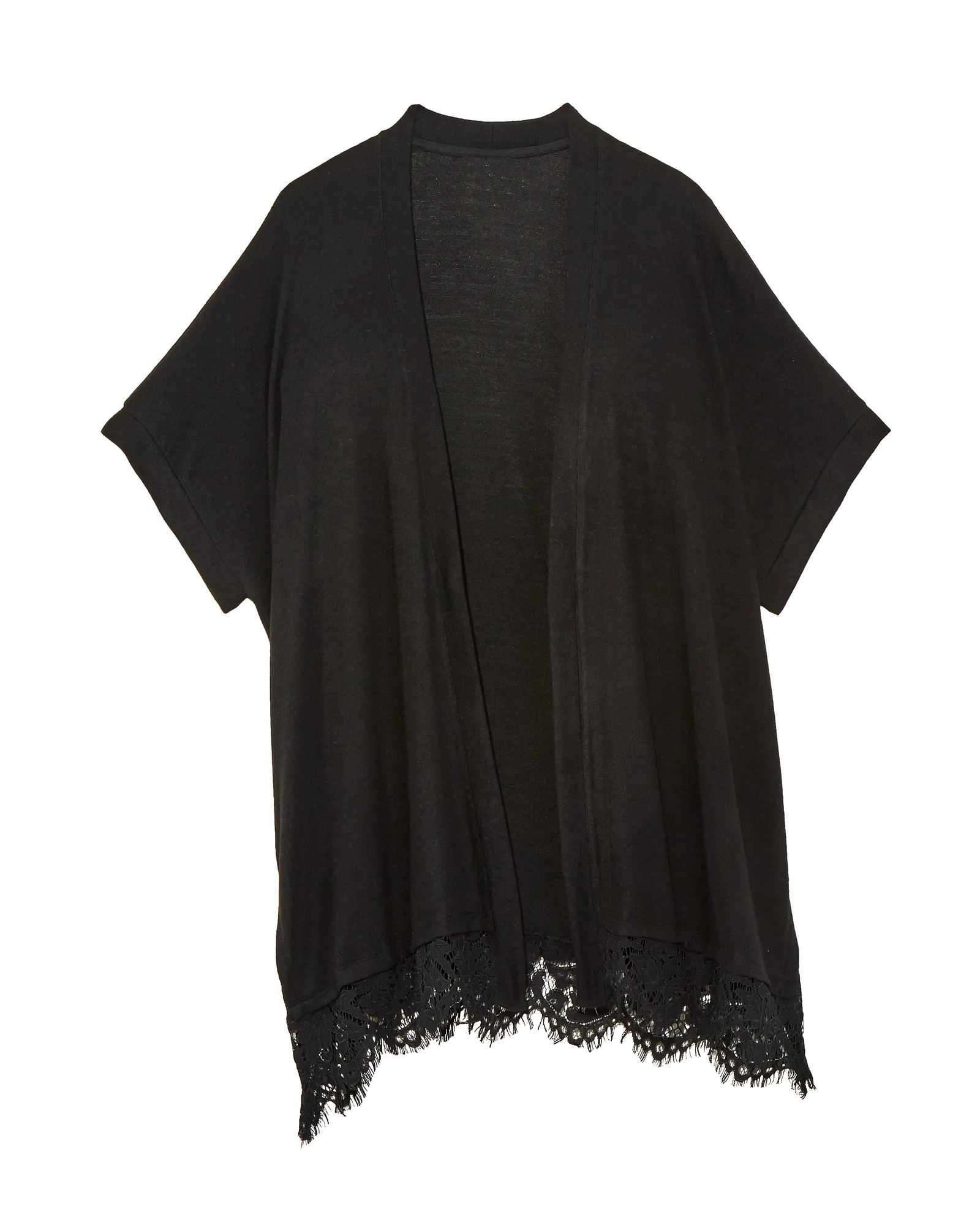 Elize Cozy Lace Cardigan | Black