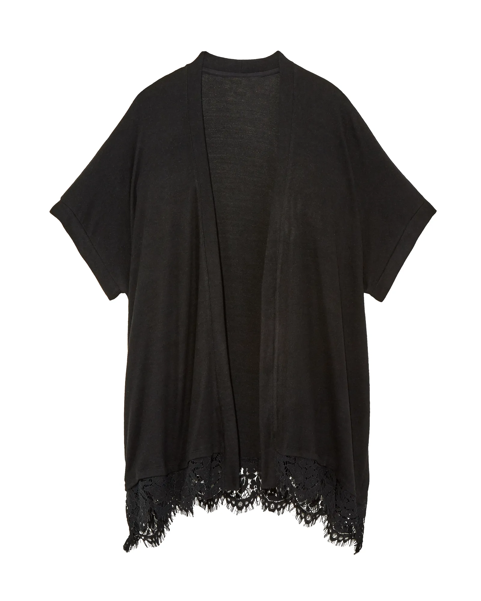 Elize Cozy Lace Cardigan | Black