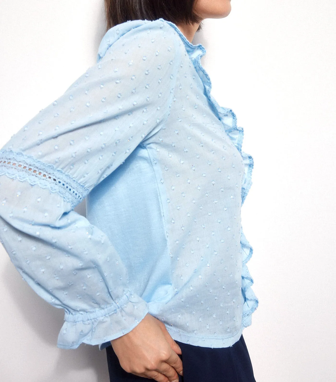 Front Fabric Top Blue