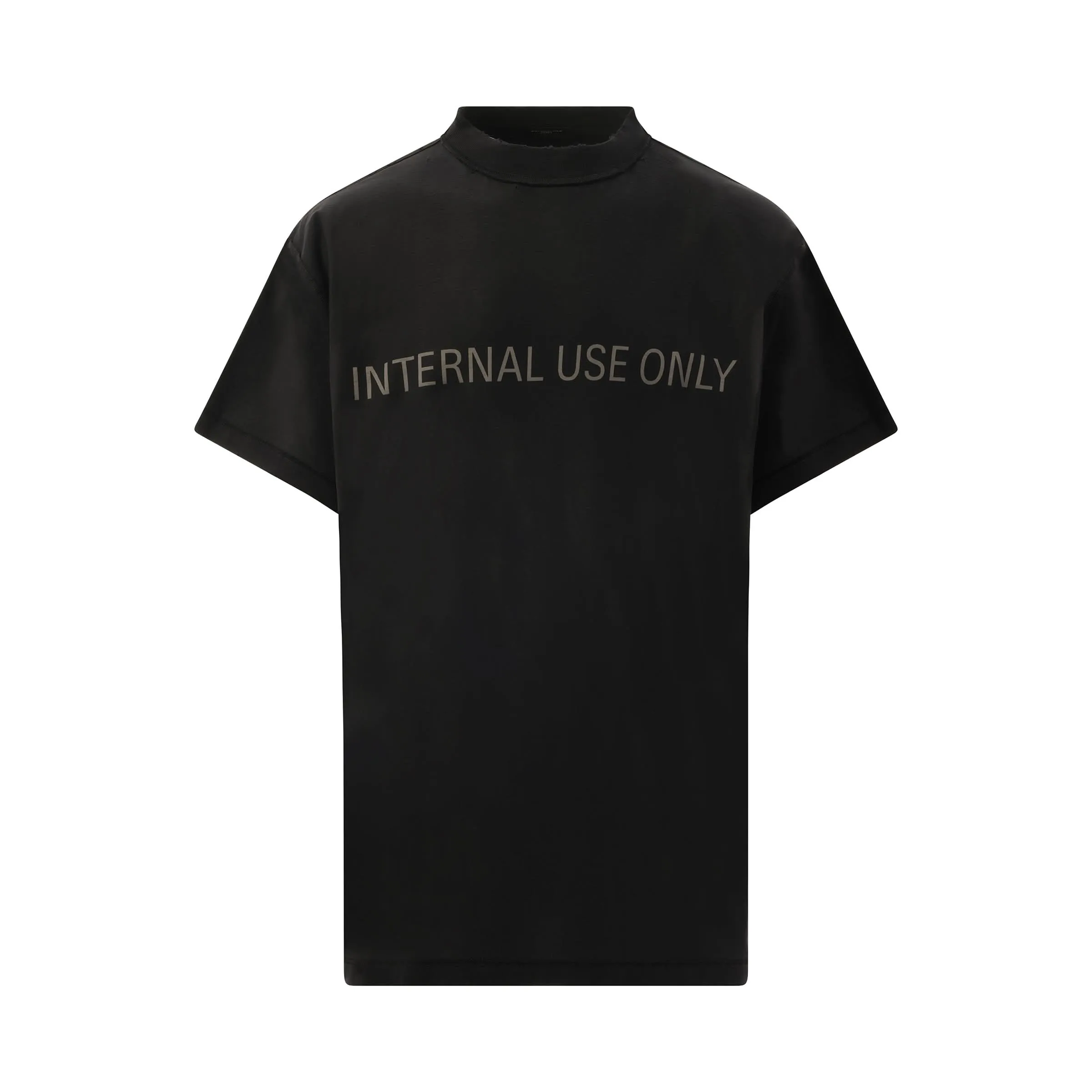 Internal Use Only Inside Out Oversized T-Shirt in Black