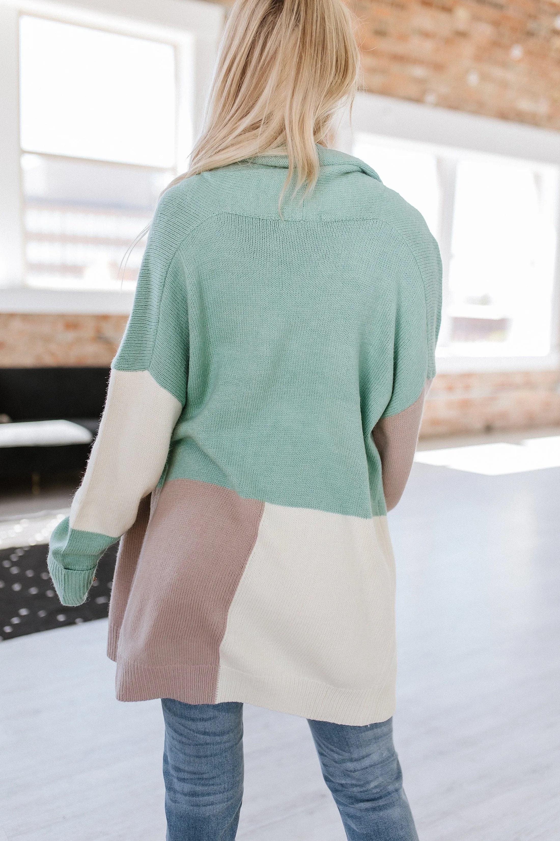 Mabel Colorblock Draped Cardigan | S-XL | PRE ORDER