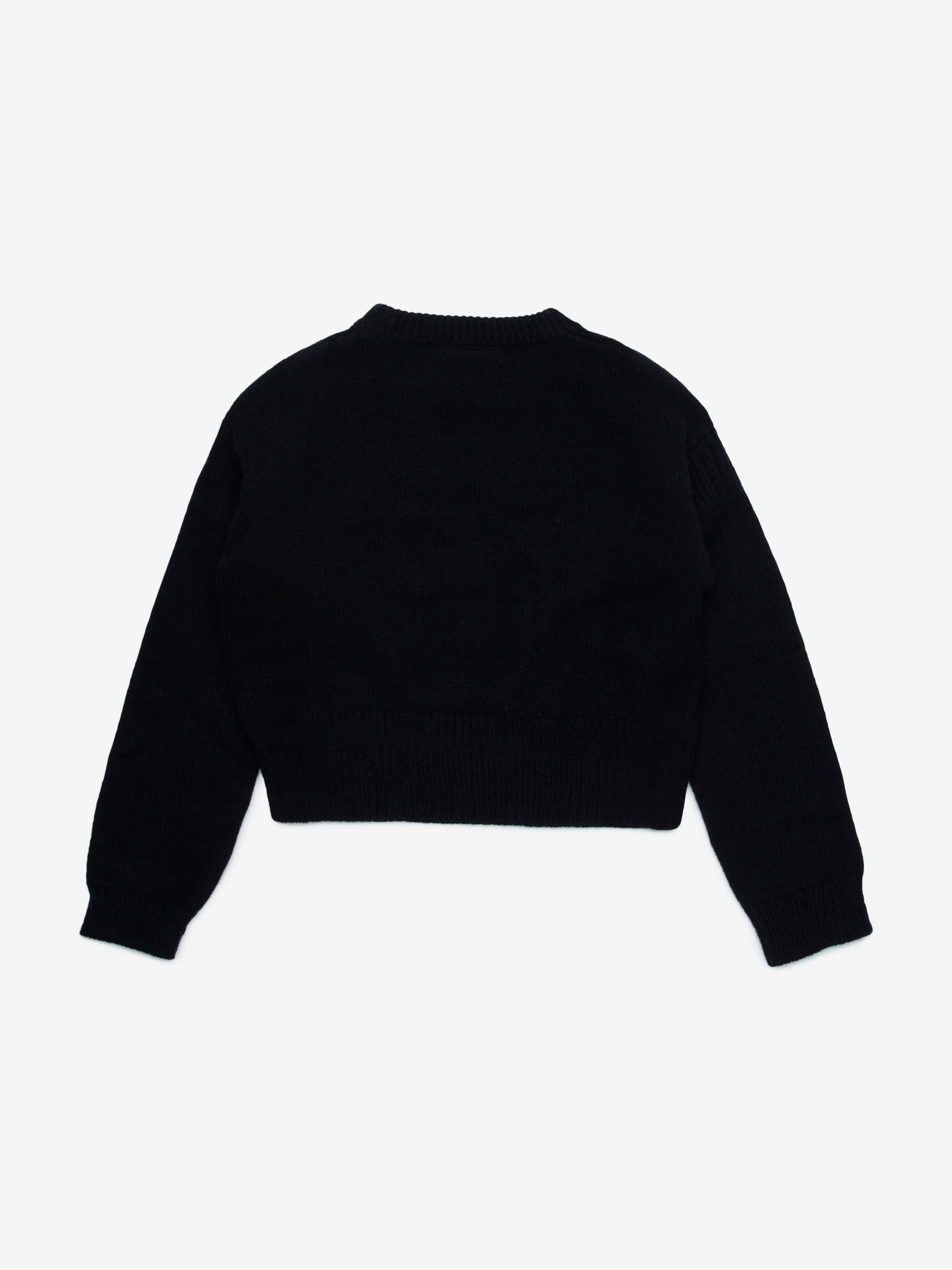 MARNI Girls Logo Knitted Jumper in Black