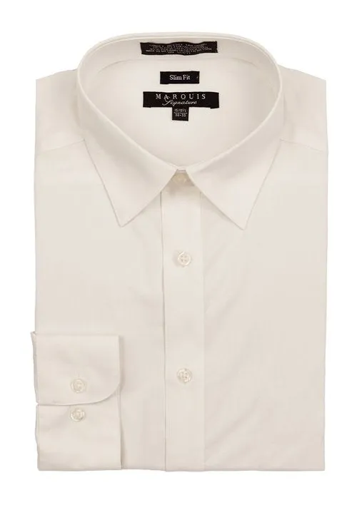 Marquis Signature Slim Fit Dress Shirt - Ecru