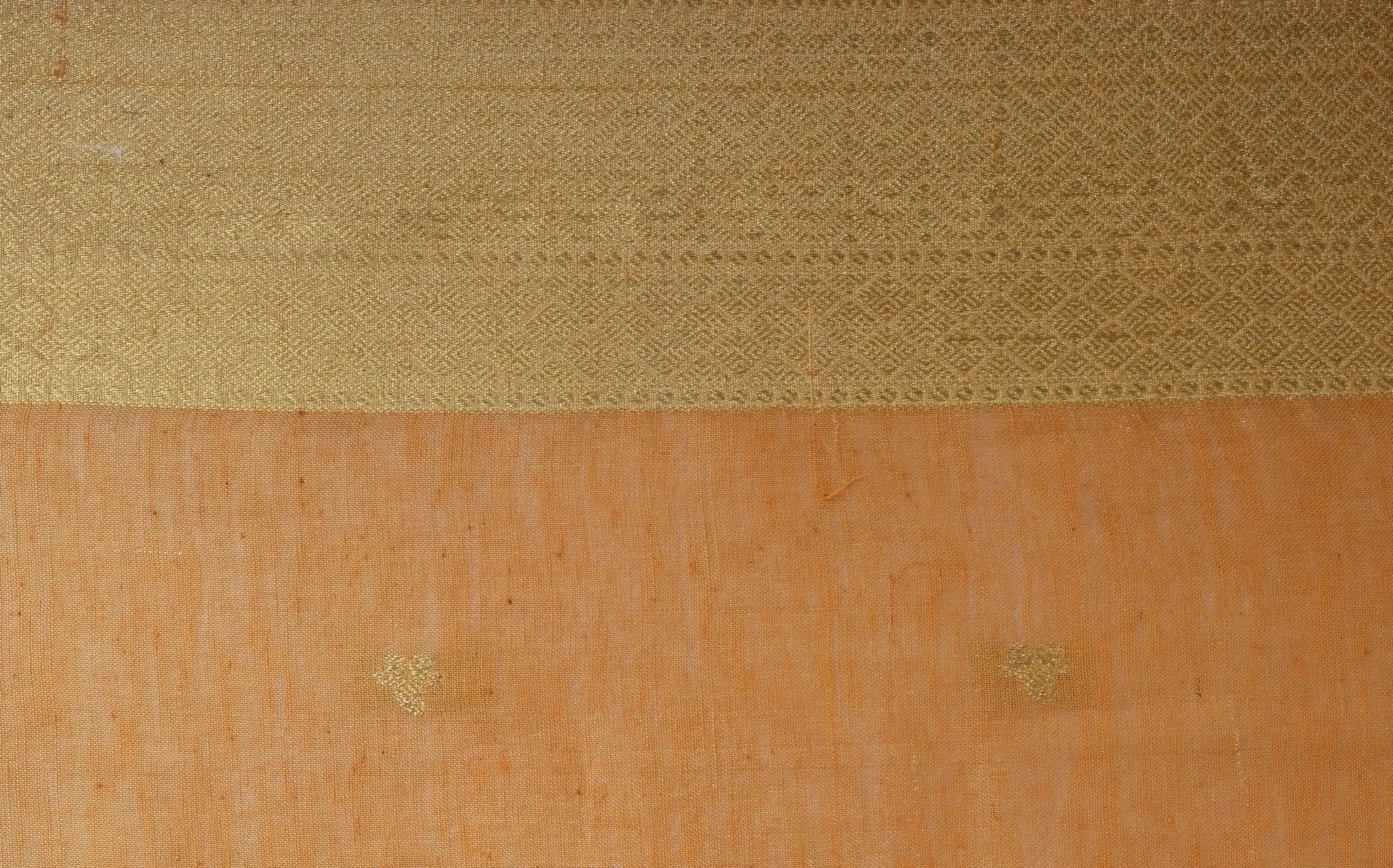 Orange Banarsi Butte Fabric