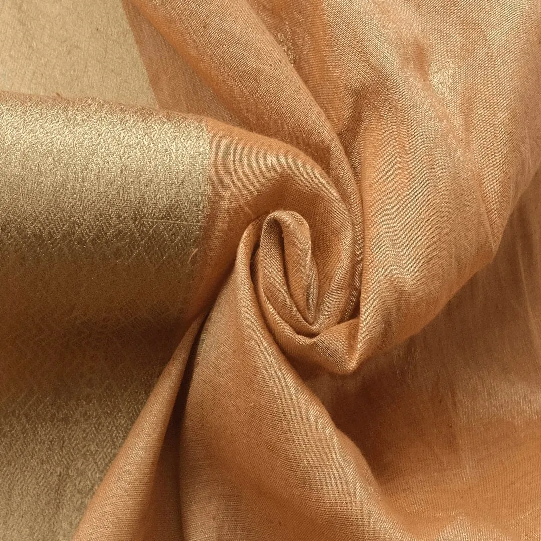 Orange Banarsi Butte Fabric