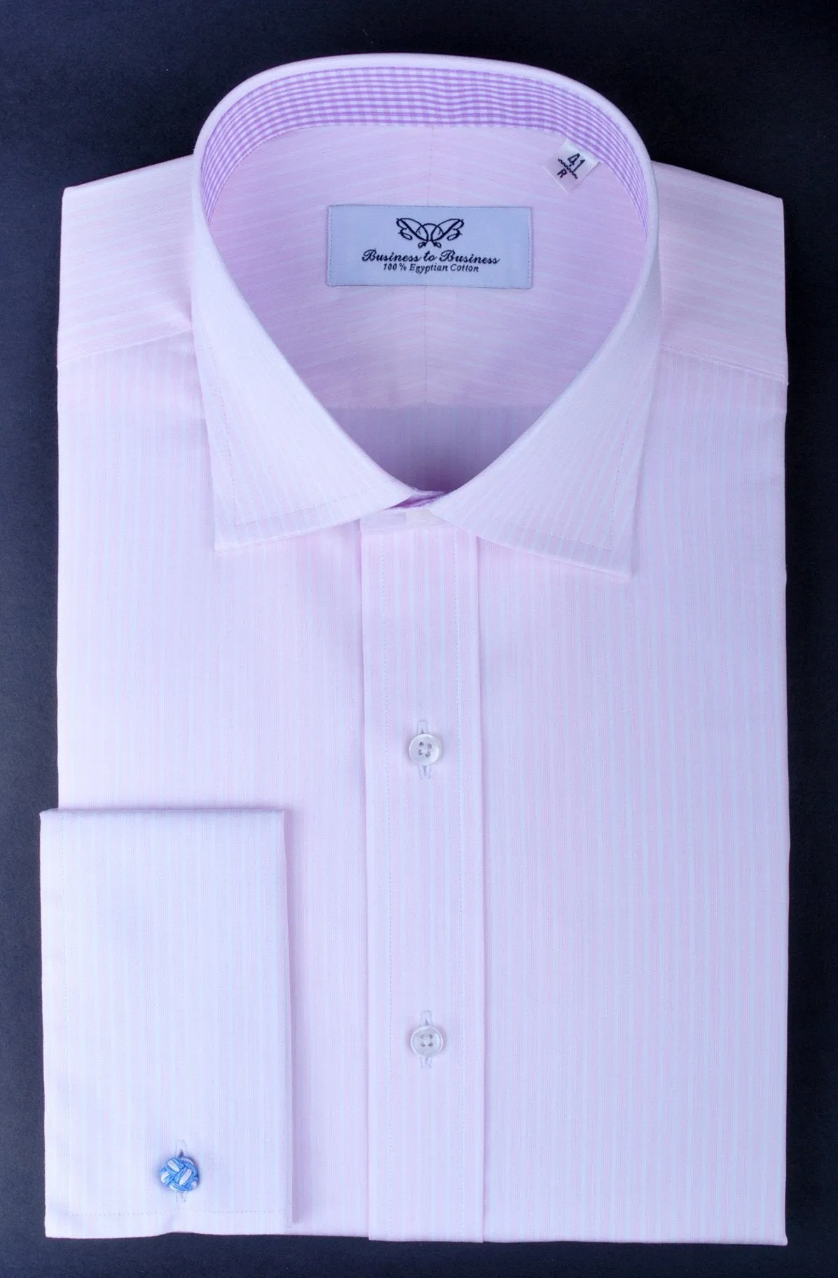 Pink Lavender Stripe Formal Business Dress Shirt Luxury Gingham Check Fashion