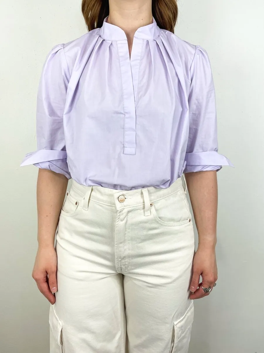 The Puff Shirt Paper Cotton Solids in Light Lavender