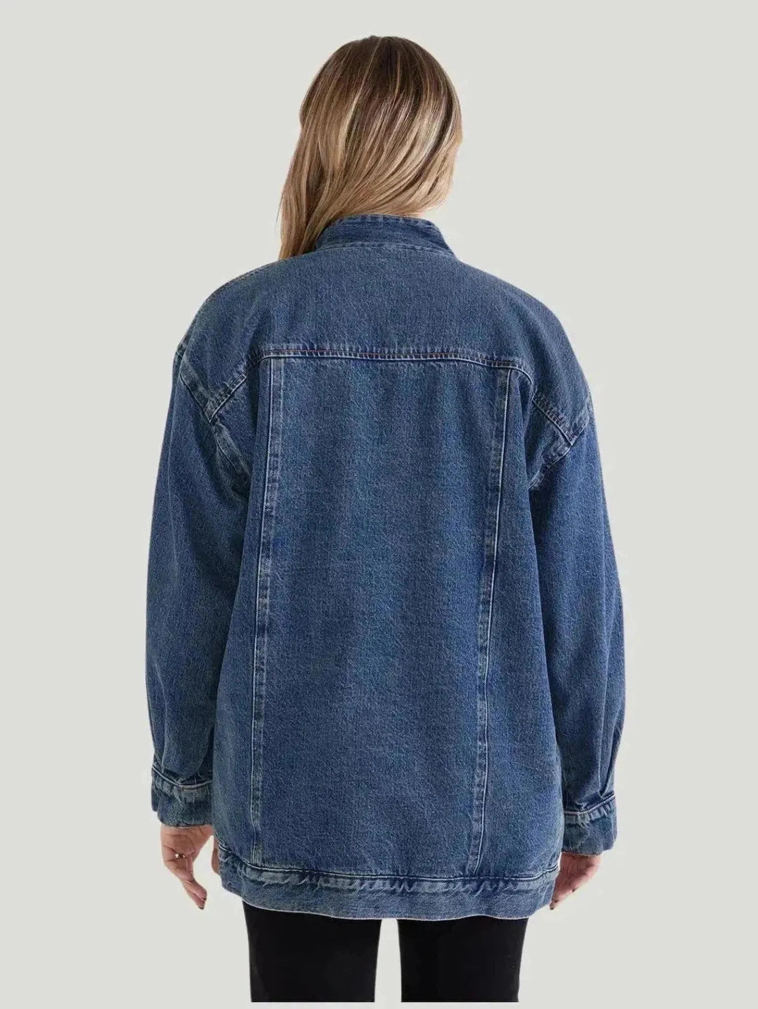 ÉTICA Denim Sherpa Lined Jacket