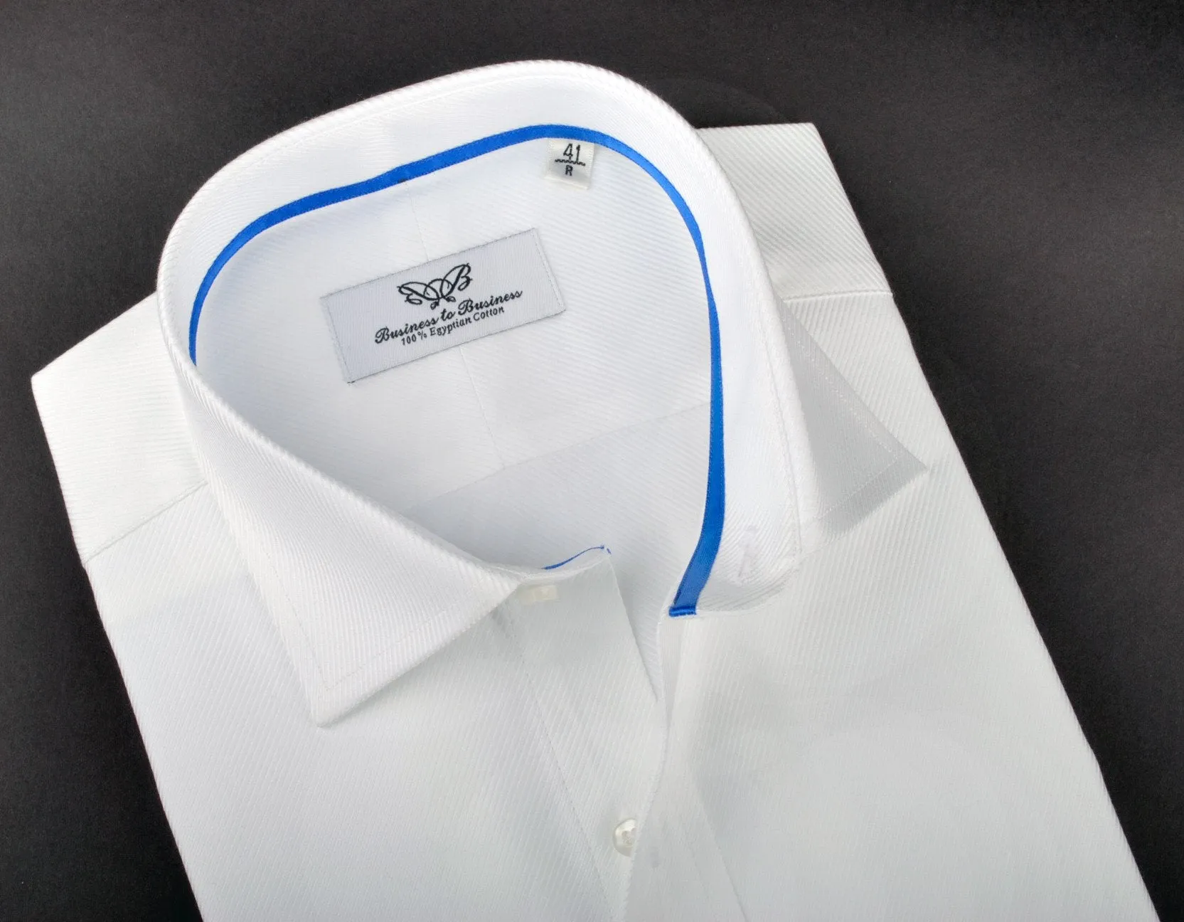 White Luxury Twill Formal Business Dress Shirt Designer Fashion