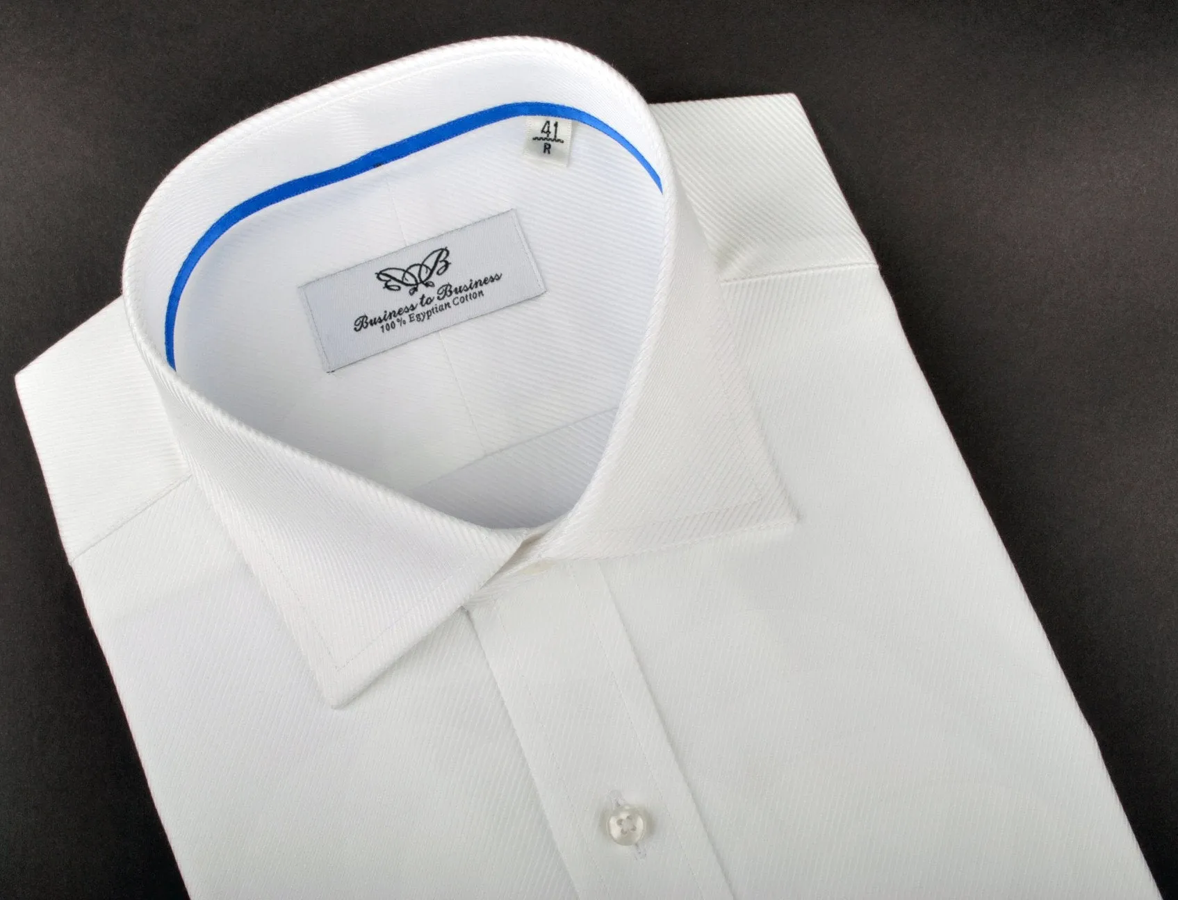 White Luxury Twill Formal Business Dress Shirt Designer Fashion