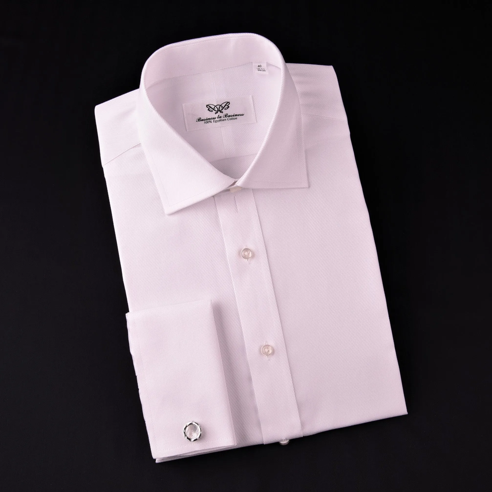 White Luxury Twill Formal Business Dress Shirt Designer Fashion